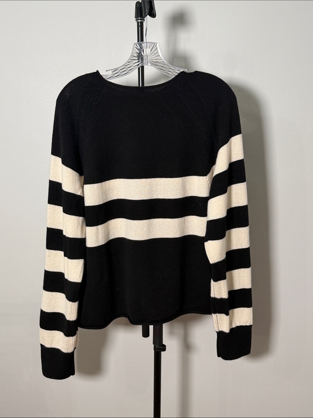 NWOT New Madewell Cashmere Raglan Sweater in Stripe - Picture 7 of 7